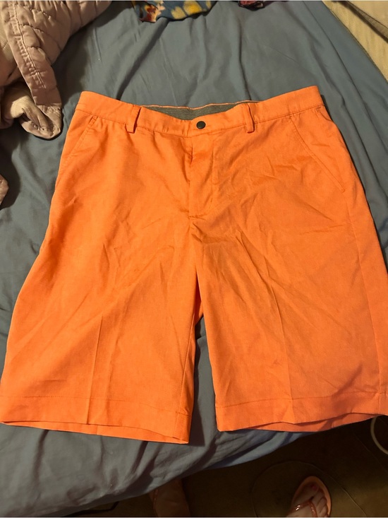 Greg Norman Collection Other - Greg Norman Collection Orange Flat-Front Golf Shorts